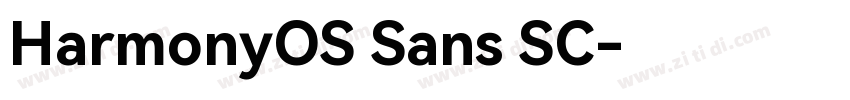HarmonyOS Sans SC字体转换